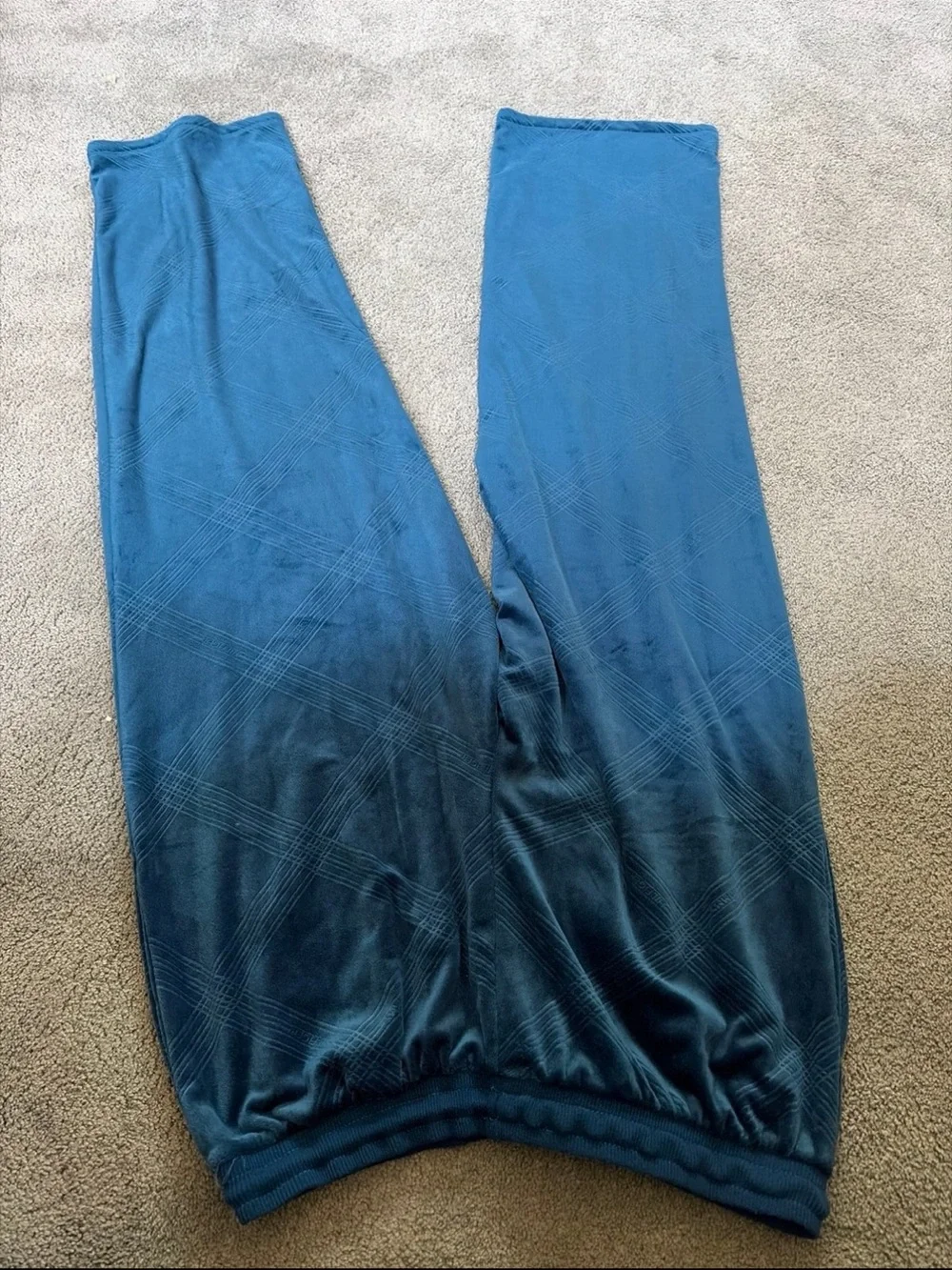 Tommy Hilfiger Blue Velour Pajama Set